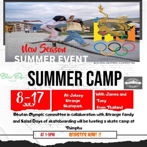 Summer Skate Camp at Johnny Strange Skatepark in Bhutan